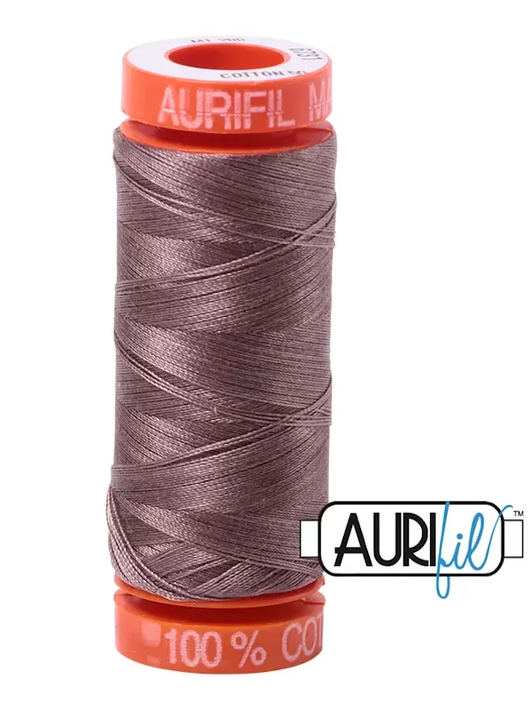 FIL COTON MAKO 50 AURIFIL 6731 Tiramisu - Petite bobine de 200 mètres