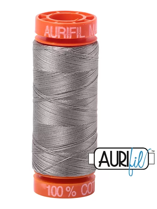 FIL COTON MAKO 50 AURIFIL 6732 Earl Grey - Petite bobine de 200 mètres