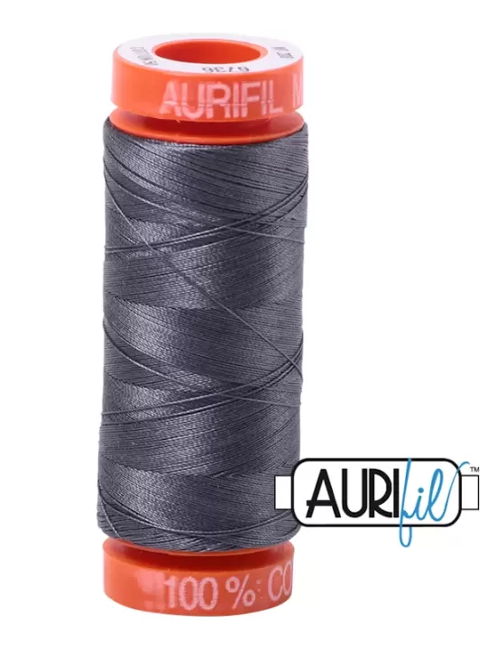 FIL COTON MAKO 50 AURIFIL 6736 Jedi - Petite bobine de 200 mètres