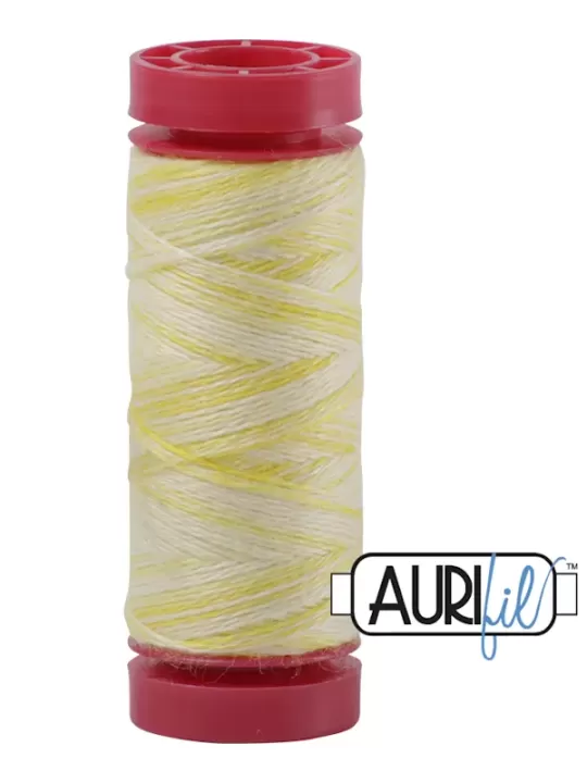 AURIFIL FIL DE LAINE LANA 8001 Lemon - Petite bobine de 50 mètres