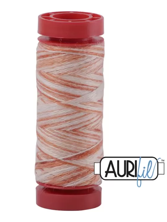 AURIFIL FIL DE LAINE LANA 8002 Creamy Orange - Petite bobine de 50 mètres