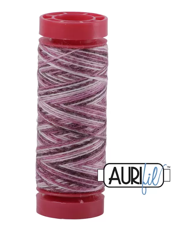 AURIFIL FIL DE LAINE LANA 8006 Berry Blend - Petite bobine de 50 mètres