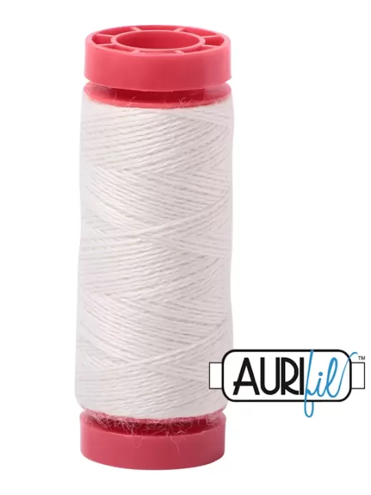 AURIFIL FIL DE LAINE LANA 8021 Ivory - Petite bobine de 50 mètres