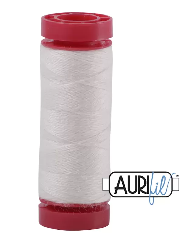 AURIFIL FIL DE LAINE LANA 8024 White - Petite bobine de 50 mètres