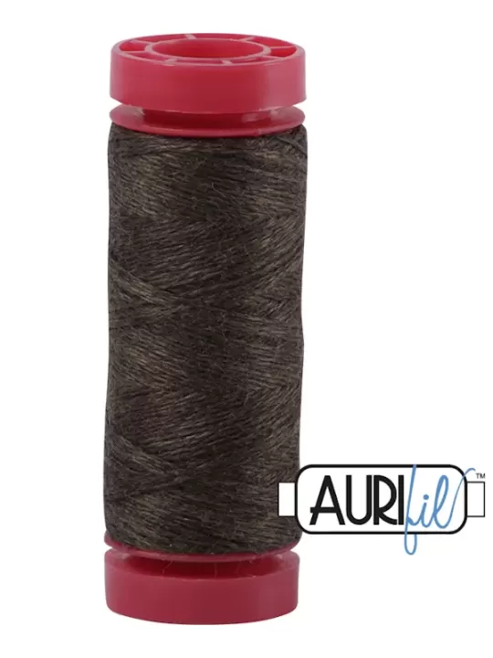 AURIFIL FIL DE LAINE LANA 8078 Manganese - Petite bobine de 50 mètres