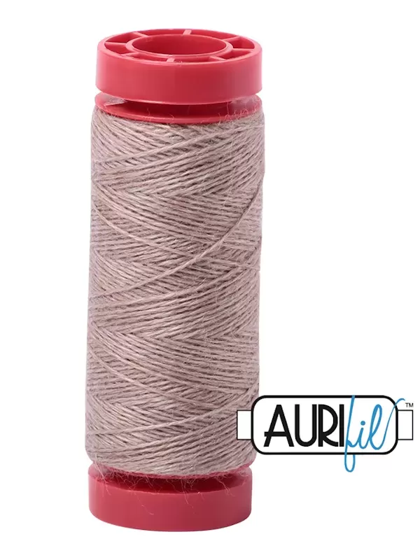 AURIFIL FIL DE LAINE LANA 8079 Washed Suede - Petite bobine de 50 mètres