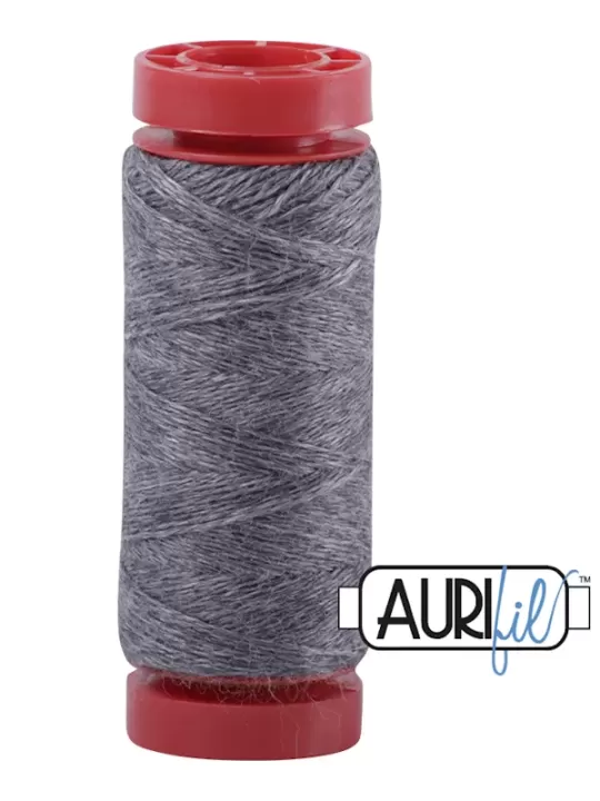 AURIFIL FIL DE LAINE LANA 8082 Thunder Gray - Petite bobine de 50 mètres