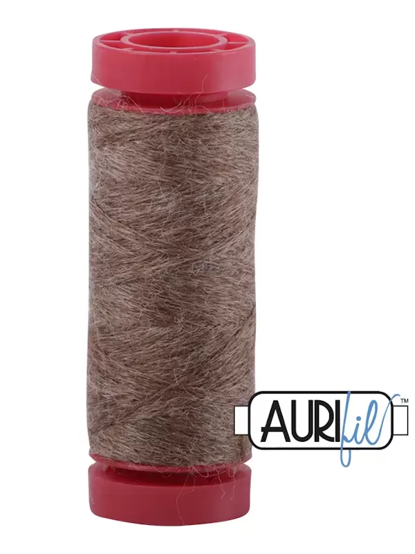 AURIFIL FIL DE LAINE LANA 8084 Kayak Brown - Petite bobine de 50 mètres