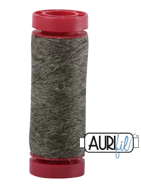 AURIFIL FIL DE LAINE LANA 8085 Greek Olive - Petite bobine de 50 mètres