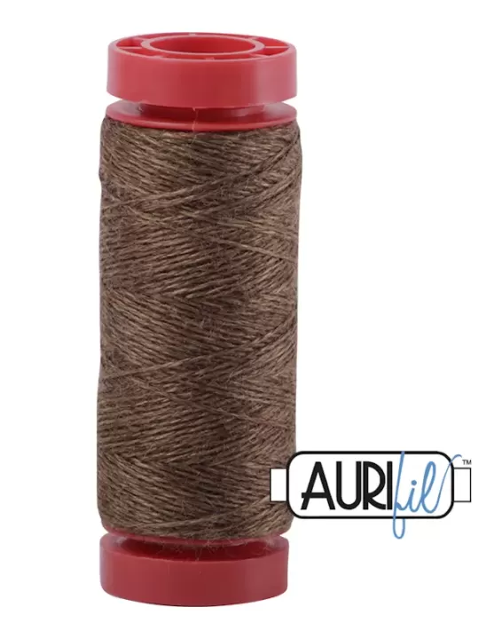 AURIFIL FIL DE LAINE LANA 8087 Mocha Brown - Petite bobine de 50 mètres