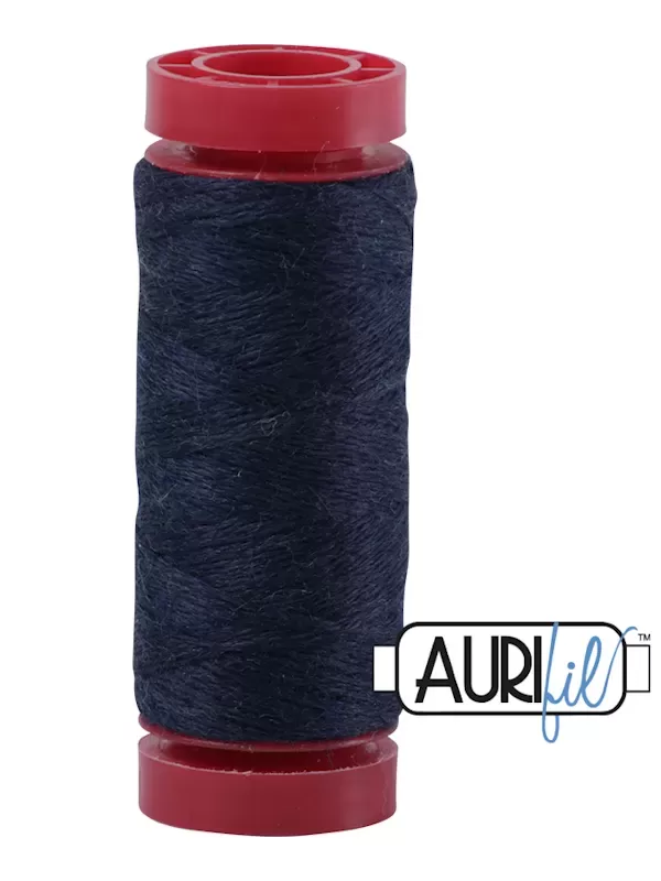 AURIFIL FIL DE LAINE LANA 8092 Deep Navy - Petite bobine de 50 mètres