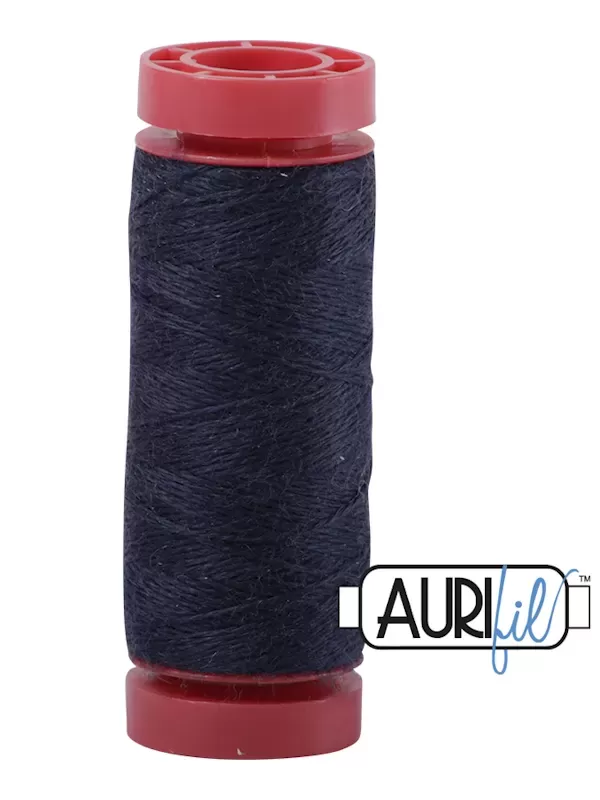 AURIFIL FIL DE LAINE LANA 8093 Night Mission - Petite bobine de 50 mètres