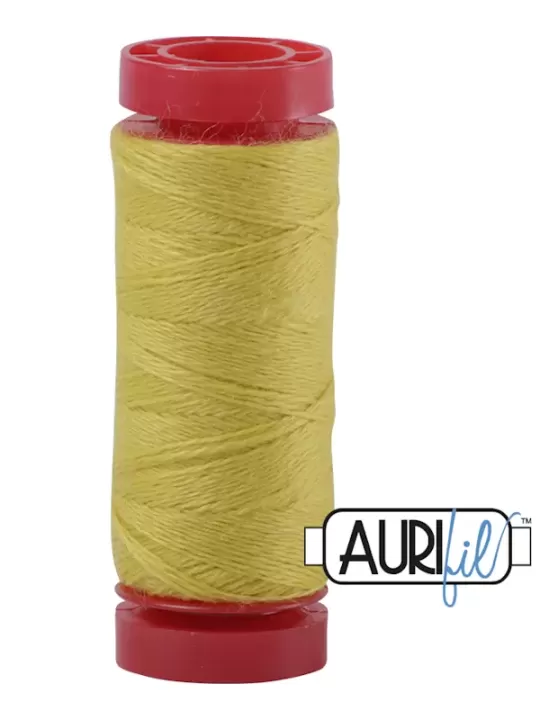 AURIFIL FIL DE LAINE LANA 8120 Lemon - Petite bobine de 50 mètres