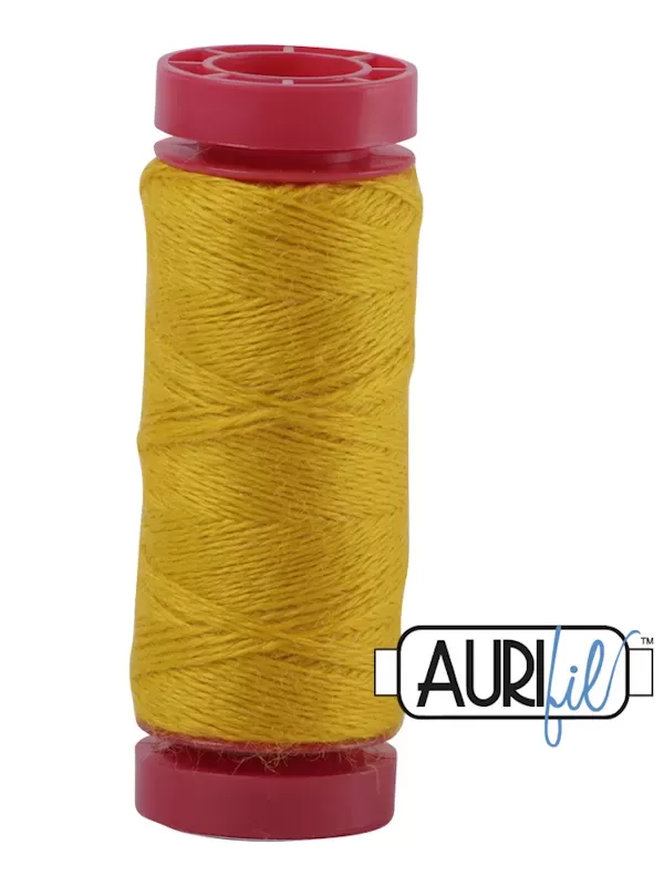 AURIFIL FIL DE LAINE LANA 8135 Gold - Petite bobine de 50 mètres