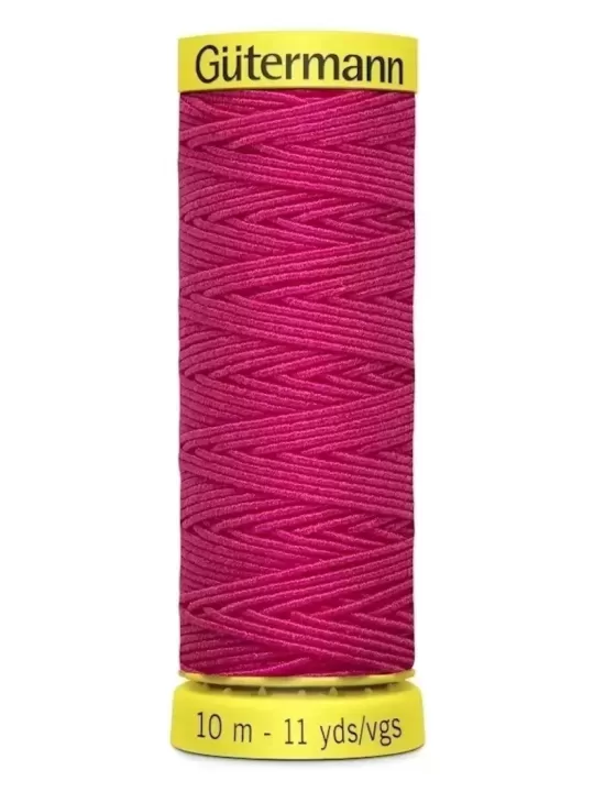 GÜTERMANN FIL À COUDRE ÉLASTIQUE Col. 3055 Fuchsia