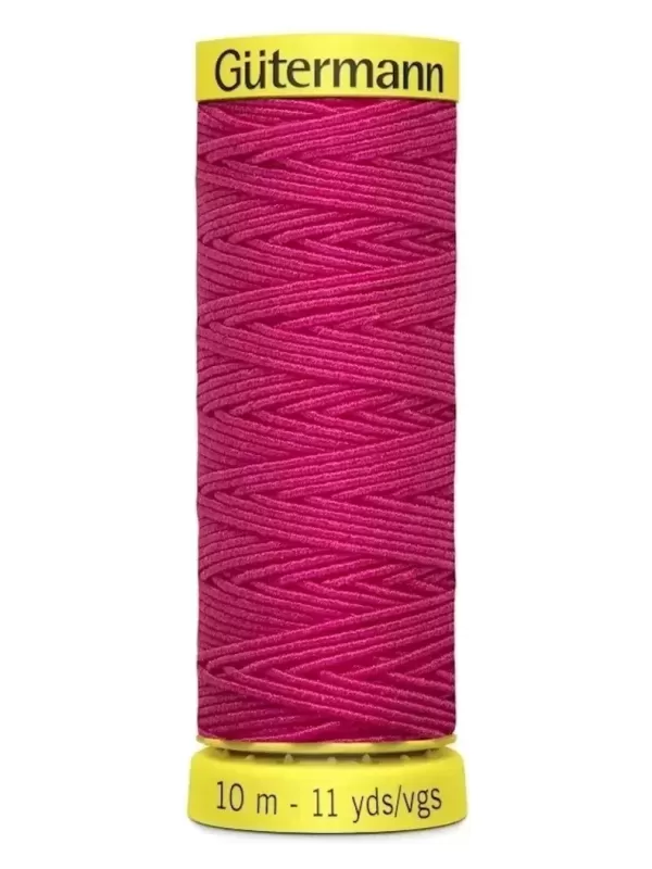 GÜTERMANN FIL À COUDRE ÉLASTIQUE Col. 3055 Fuchsia