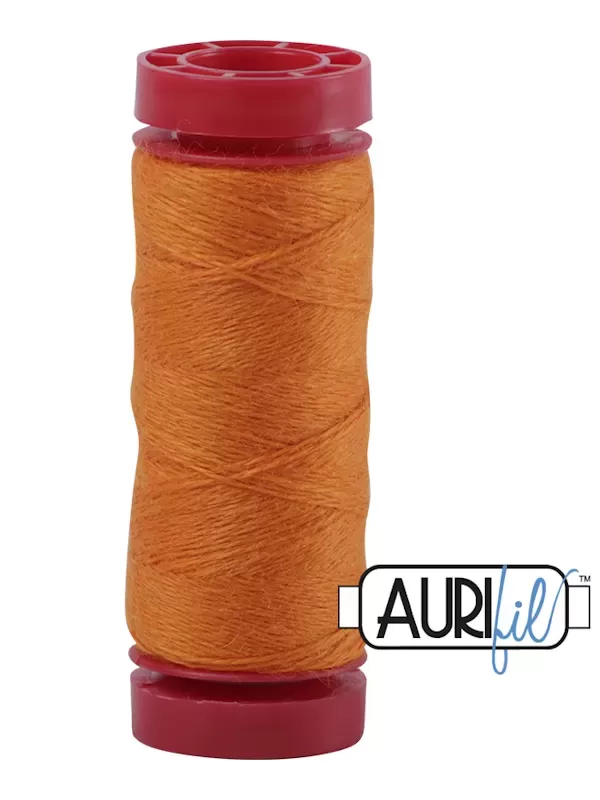 AURIFIL FIL DE LAINE LANA 8235 Orange Fiesta - Petite bobine de 50 mètres