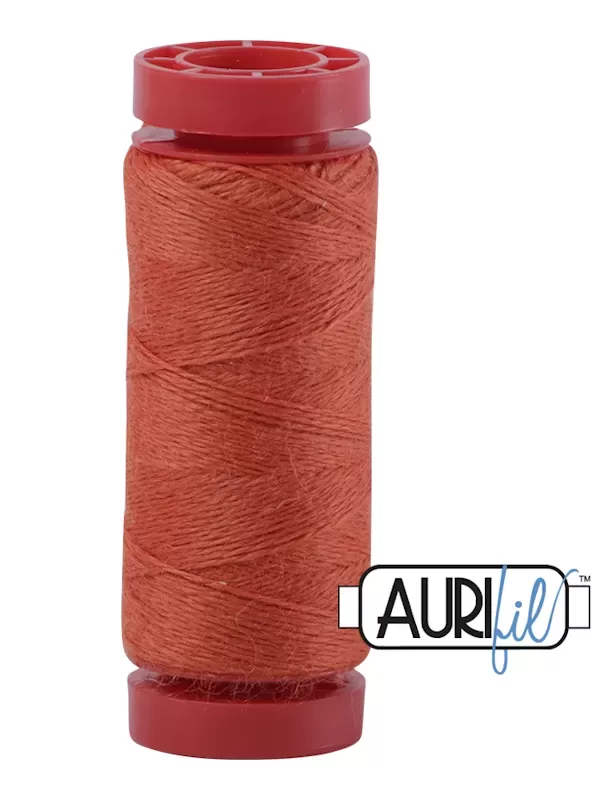 AURIFIL FIL DE LAINE LANA 8242 Tangerine - Petite bobine de 50 mètres