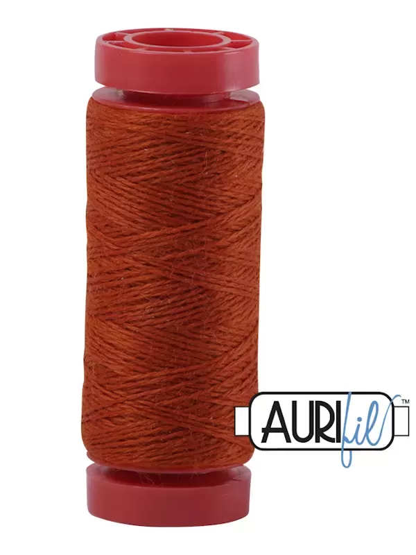 AURIFIL FIL DE LAINE LANA 8245 Fired Orange - Petite bobine de 50 mètres