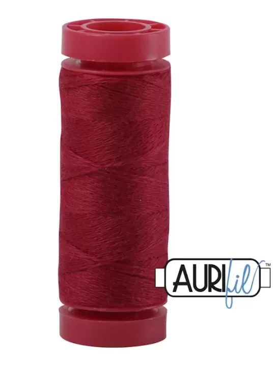 AURIFIL FIL DE LAINE LANA 8258 Ruby Red - Petite bobine de 50 mètres