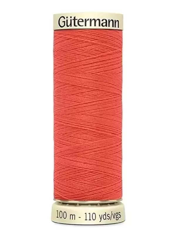 Fil Polyester Pour Tout Coudre Gütermann 3722 Néon Rouge clair - Bobine de 100m