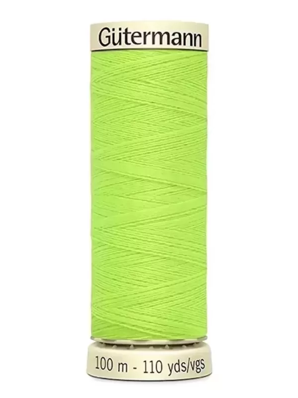 Fil Polyester Pour Tout Coudre Gütermann 3836 Néon Vert clair - Bobine de 100m