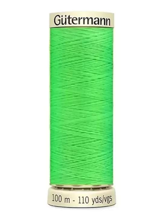 Fil Polyester Pour Tout Coudre Gütermann 3853 Néon Vert - Bobine de 100m