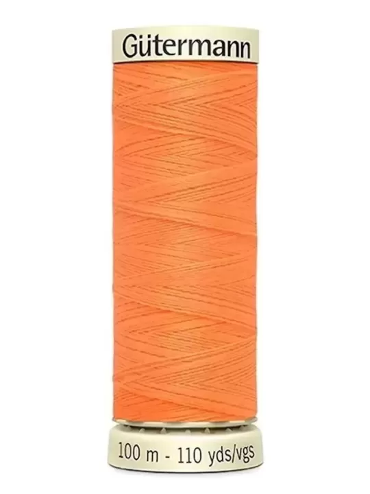 Fil Polyester Pour Tout Coudre Gütermann 3871 Néon Orange - Bobine de 100m