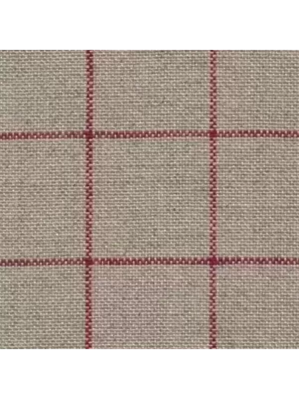 Toile de lin à broder Zweigart BELFAST CARRÉ 12,6 fils/cm (32ct) 3809 LINEN/RED