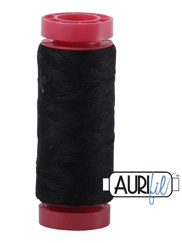 AURIFIL FIL DE LAINE LANA 8692 Black - Petite bobine de 50 mètres