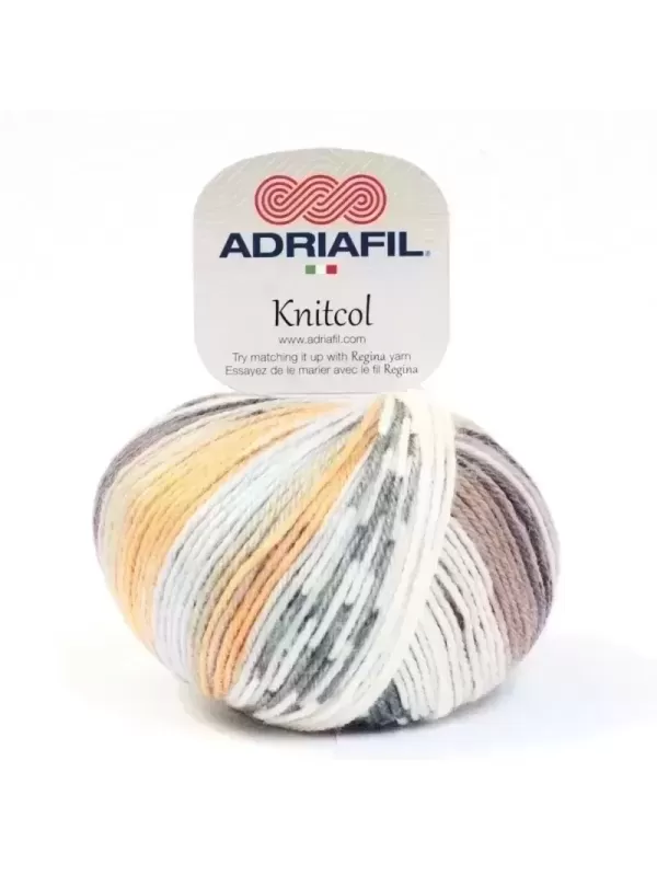 ADRIAFIL Fil à tricoter KNITCOL 74 Fantaisie Naturelle