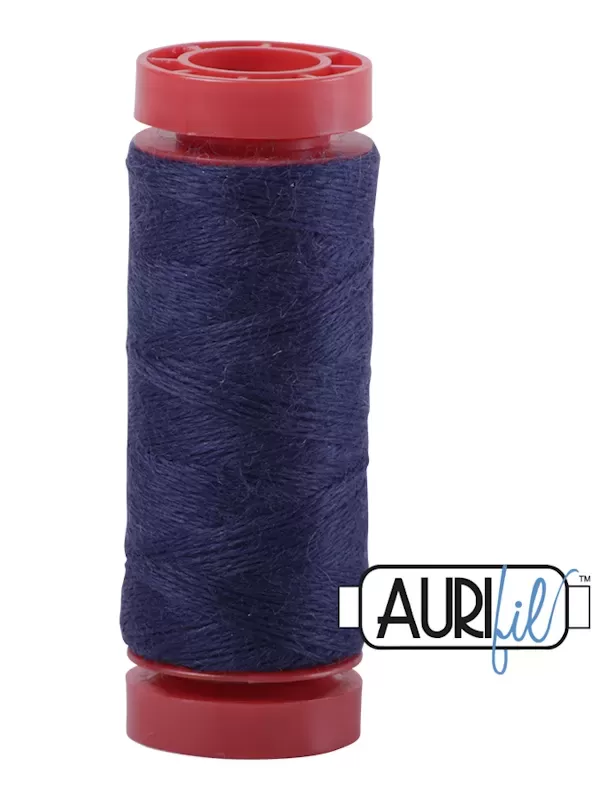 AURIFIL FIL DE LAINE LANA 8783 Indigo Night - Petite bobine de 50 mètres