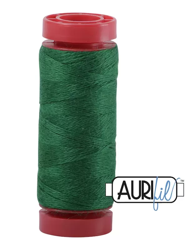 AURIFIL FIL DE LAINE LANA 8880 Emerald - Petite bobine de 50 mètres