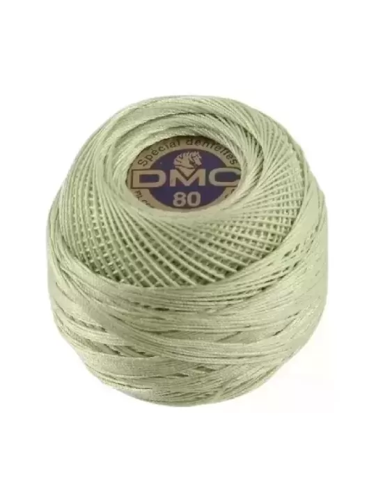 Fil Crochet DMC SPÉCIAL DENTELLES 369 Vert pousse de bambou