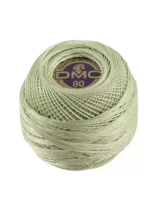 Fil Crochet DMC SPÉCIAL DENTELLES 369 Vert pousse de bambou