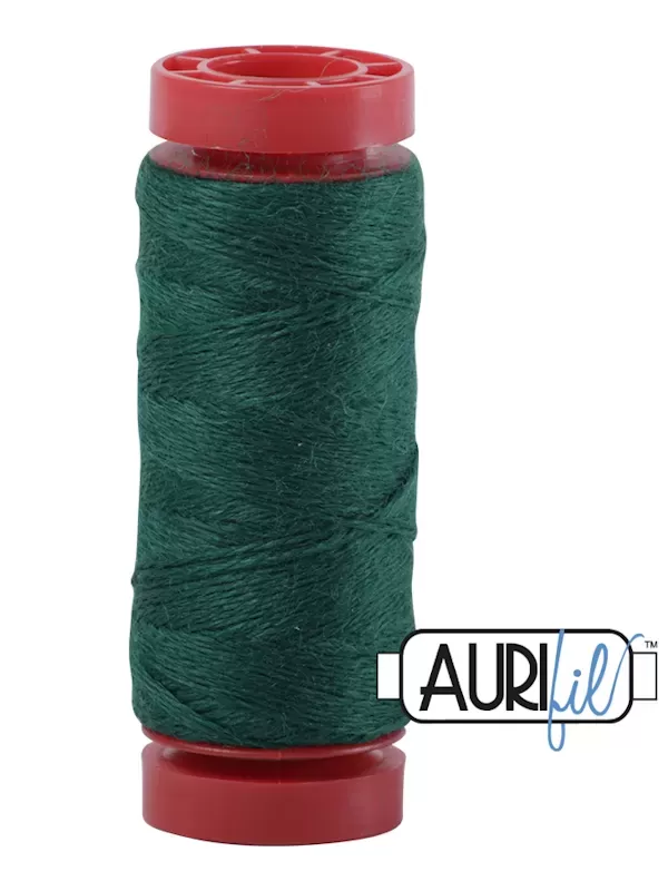 AURIFIL FIL DE LAINE LANA 8890 Holiday Green - Petite bobine de 50 mètres