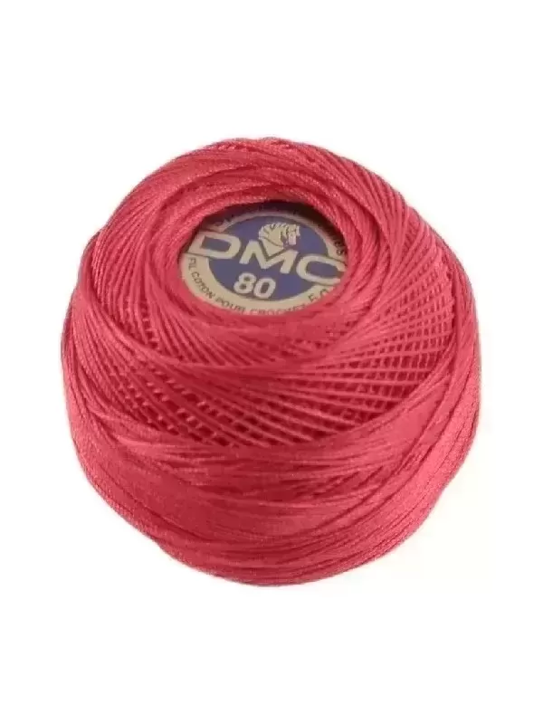 Fil Crochet DMC SPÉCIAL DENTELLES 666 Rouge écarlate