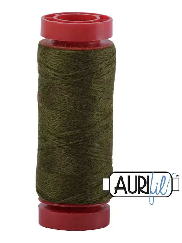 AURIFIL FIL DE LAINE LANA 8950 Jungle Moss - Petite bobine de 50 mètres