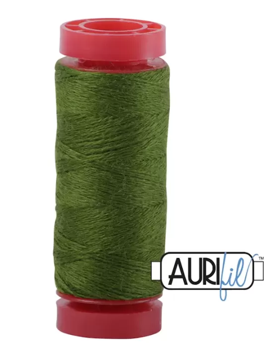 AURIFIL FIL DE LAINE LANA 8962 Green Hedge - Petite bobine de 50 mètres