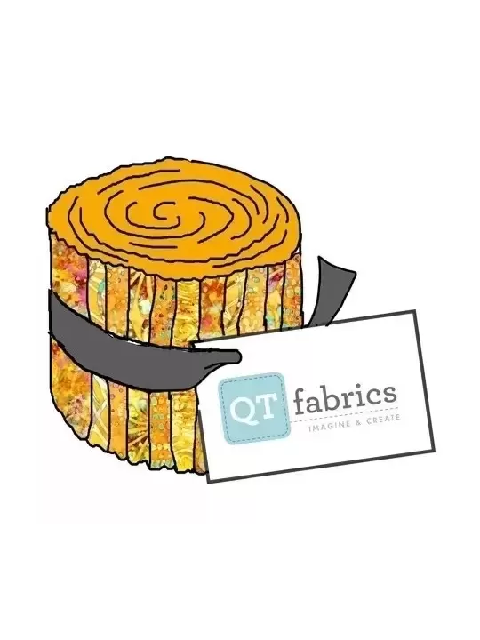 Tissus QT FABRICS - RADIANCE EVOLUTION ORANGE par Dan Morris