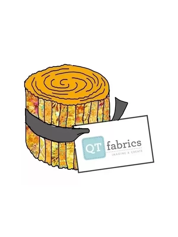 Tissus QT FABRICS - RADIANCE EVOLUTION ORANGE par Dan Morris