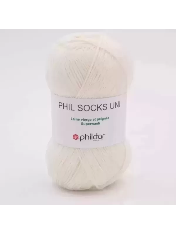 PHILDAR Laine PHIL SOCKS UNI Écru