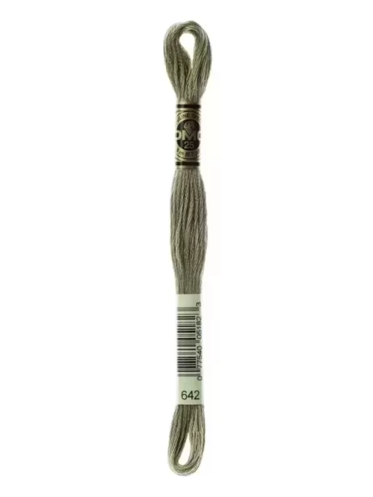 Fil à broder DMC Mouliné Spécial® (Art. 117) 642 Gris terre d'ombre