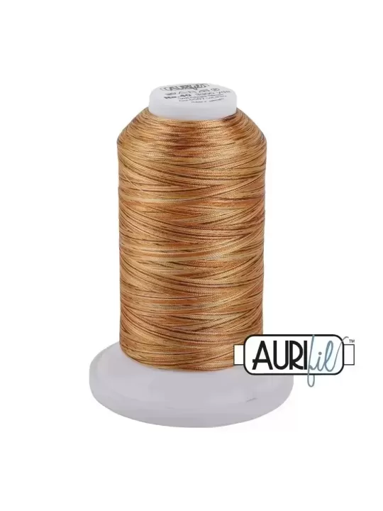 AURIFIL LONGARM VARIEGATED POLYESTER 5507 Crème Brûlée