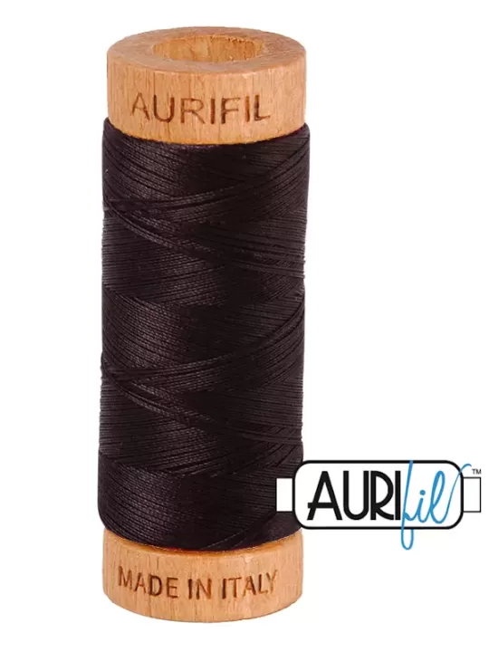 AURIFIL MAKO 80 N° 1130 Very Dark Bark