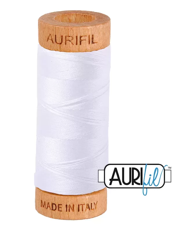 AURIFIL MAKO 80 N° 2024 White