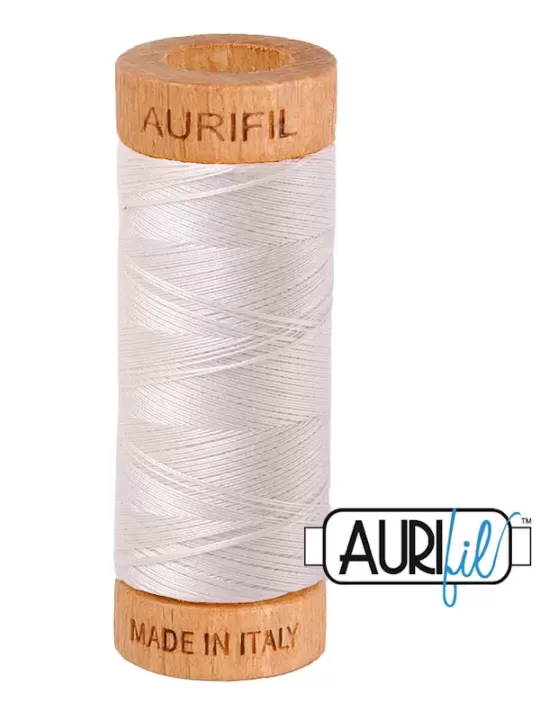 AURIFIL MAKO 80 N° 2309 Silver White