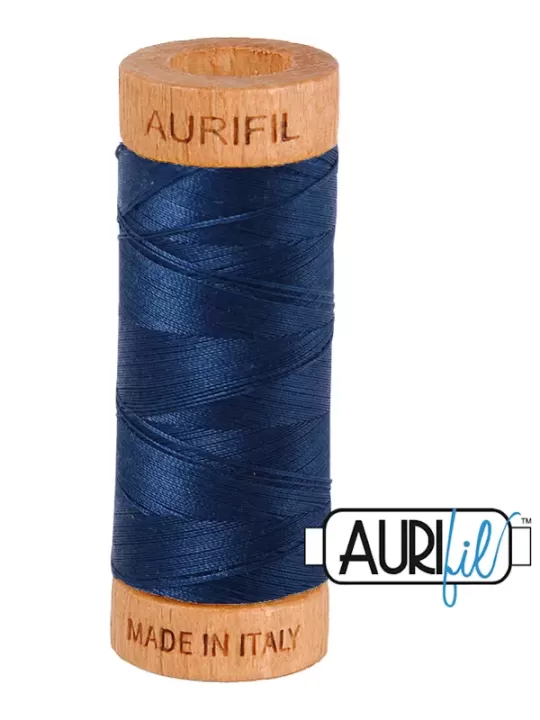 AURIFIL MAKO 80 N° 2783 Medium Delft Blue