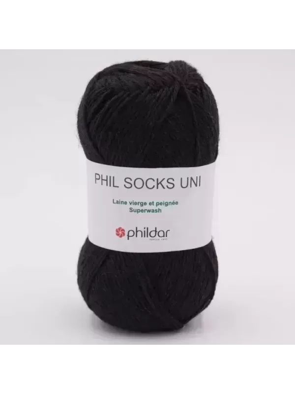 PHILDAR Laine PHIL SOCKS UNI Noir