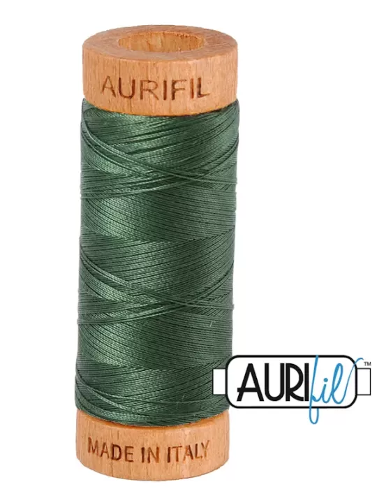 AURIFIL MAKO 80 N° 2890 Very Dark Grass Green